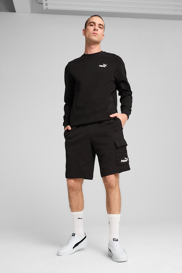 Essentials No. 1 Logo Cargo 10" Shorts Men, PUMA Black, extralarge